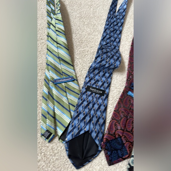 5 Assorted Neckties Croft Barrow Van Heusen Jos A Bank Etc - Picture 8 of 8